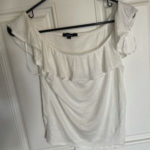 White of the shoulder shirt